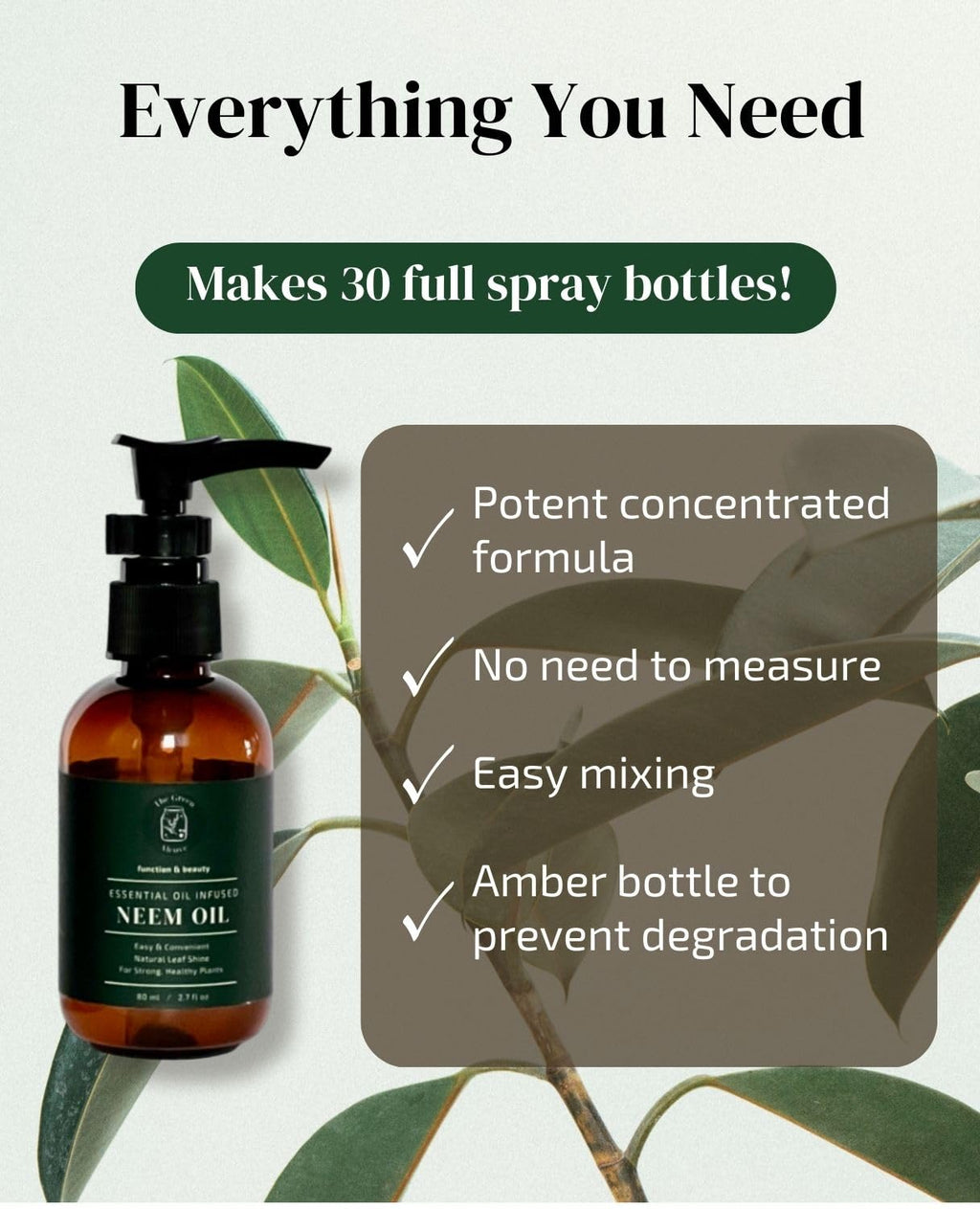 Neem Oil Plant Spray Refills
